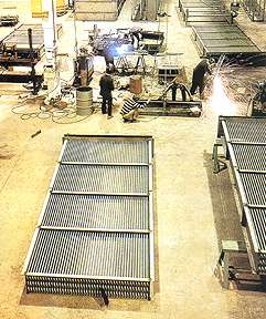 large straight fin tube coils
