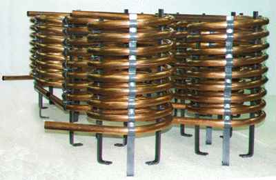 coiled copper tube coil
