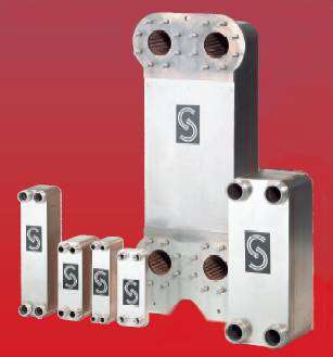 brazed-plate exchangers, different sizes